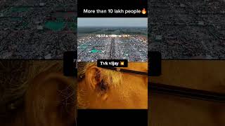 More then 10 lak peoples 💥🔥thalapathy vijayfans subscribe support love viralvideo vijayentry [upl. by Bois]