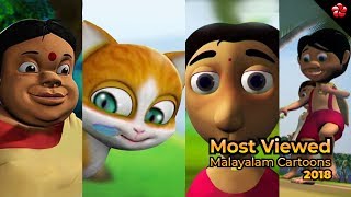 Most viewed Malayalam Cartoons and Nursery Rhymes of 2018 HD [upl. by Ynotna]