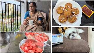 ❤️ Morning to Evening Routine Vlog  Aval Cutlet for Evening Snacks  Leftover Idli Recipe [upl. by Finbar]