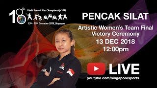 Artistic Victory ceremony Day 1  18th World Pencak Silat Championship 2018 [upl. by Ahrat]