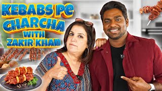 Zakir Khan Ke Saath Bollywood Ki Charcha At Lunch with Tasty Kebabs  FarahKhanK [upl. by Rakia136]