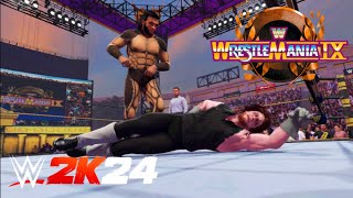 THE UNDERTAKER VS GIANT GONZALEZ  WRESTLEMANIA 9  WWE 2K24 [upl. by Essy]