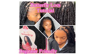 Easy Butterfly Locs Tutorial  Knotless Crochet Locs  Beginner Friendly🤗 [upl. by Ianej362]