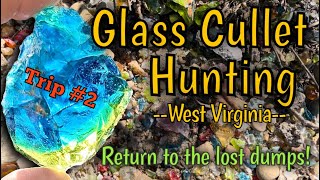 Glass Cullet Hunting Return To The Lost Dumps Trip 2 glasscullet digging history [upl. by Waldos]