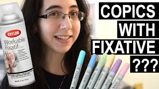 Copic Markers  Fixative And other marker brands [upl. by Priestley]