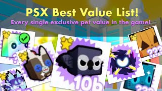 The Official Value List for Exclusives in PSX Includes BLADEE SOCK CAT WICKED ANGELUS [upl. by Ahsienat]