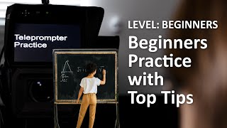 Teleprompter Practice  Beginners  with Top Tips [upl. by Eusassilem911]