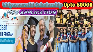 How to Apply New Vidyasaarathi Scholarship  UG PG Scholarship Diploma Scholarship  60000 Schol [upl. by Eissed]