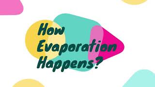 How Evaporation Happens  EVS Experiment Grade 4  Science Experiments [upl. by Yrahca310]