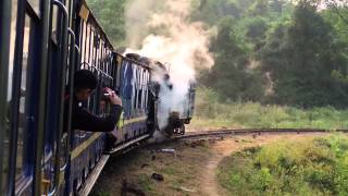 Nilgiri Mountain Railway Steam loco working hard in the hills [upl. by Innattirb652]