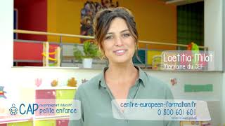 Publicité Centre Européen de Formation Petite Enfance Décembre 2018 avec Laëtitia Milot [upl. by Ready]