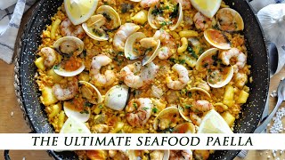 How to Make a SEAFOOD LOVERS Spanish Paella [upl. by Yelnoc]