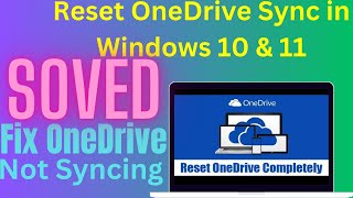 How to Reset OneDrive Sync in Windows 10 amp 11  How to Fix OneDrive Not Syncing [upl. by Gader]