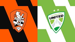 20232024 Liberty ALeague  Round 22  Brisbane Roar v Canberra United [upl. by Ycnay777]