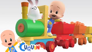 Learn with Cuquin and the Magic colorful train  Educational videos [upl. by Esoranna811]