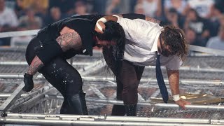 The Undertaker throws Mankind off the top of the Hell in a Cell June 28 1998  King of the Ring [upl. by Silrak]