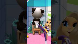 Talking tom boom 😂💥💥🦵 tranding funny shorts [upl. by Asik]