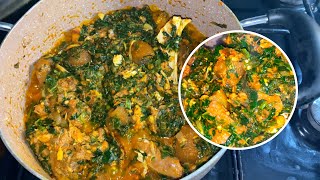 HOW TO MAKE DELICIOUS VEGETABLE SOUP WITH UGU AND WATER LEAF [upl. by Marcella210]