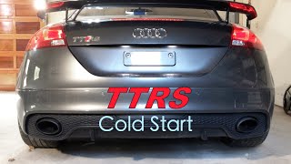 2013 Audi TT RS 8J Cold Start  Stock Exhaust [upl. by Higbee]