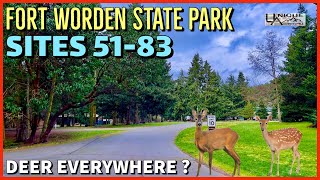 FORT WORDEN STATE PARK CAMPGROUND REVIEW  UPPER CAMPGROUND REVIEW [upl. by Llenrahs]