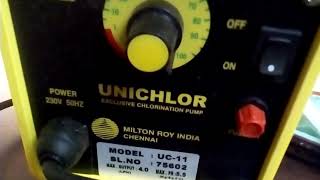 Milton Roy Dosing pump for chlorinator [upl. by Yddeg522]