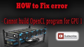 Claymore error  Cannot build Opencl program for GPU How to fix this Windows Linux [upl. by Atilrak]