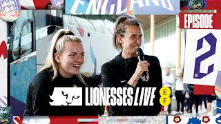 Lauren Hemp vs Jill Scott Rap Battle 🎤 amp Lionesses Depart SGP Ep 2  Lionesses Live Connected by EE [upl. by Safoelc5]