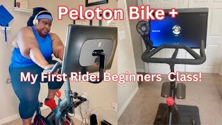 First Peloton Bike Ride  Exercise For Women Over 300 lbs weightloss [upl. by Ahael500]