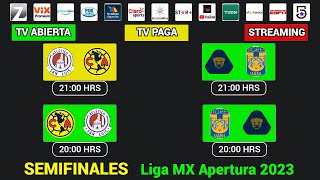 FECHAS HORARIOS y CANALES CONFIRMADOS para las SEMIFINALES en la Liga MX APERTURA 2023 [upl. by Hy]