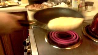 How to warm n flip pita bread [upl. by Ahron925]