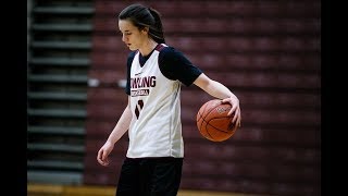 Dowling Catholic megatalent Caitlin Clark discusses her recruitment [upl. by Ciaphus555]