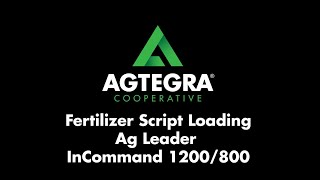 Ag Leader InCommand 1200800 Monitor Fertilizer Prescription Loading Tutorial [upl. by Rania40]