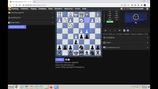 Chesstempo Opening Training Session 1304 21 [upl. by Aniroz454]