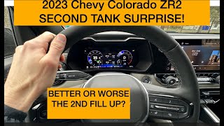 2023 Chevrolet Colorado ZR2 Second Tank Surprise MPG Fuel Economy [upl. by Nagad]