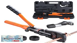 VEVOR Copper Tube Fittings Crimping Tool with 12quot 34quot 1quot Jaws Pipe Review [upl. by Ylim]