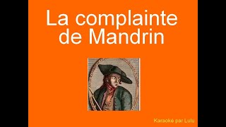 Karaoké La complainte de Mandrin Yves Montand [upl. by Whitebook396]