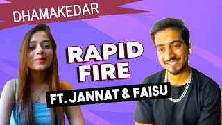 Jannat Aur Faisu Ke Sath Dhamakedar Rapid Fire  Lehja Song Success  Exclusive [upl. by Orlov204]