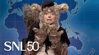 Weekend Update Peanut the Squirrel’s Widow  SNL [upl. by Eatnoj496]