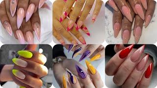 Hottest Almond Nails DesignAlmond Nails Art ideas 💅 [upl. by Ainorev44]