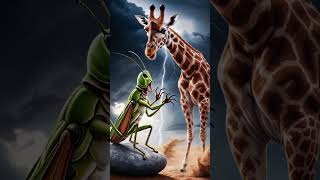 Hybrid between a grasshopper and a giraffe animalsmememoo catloversclubai tigercats cutememes f [upl. by Auqinahs843]