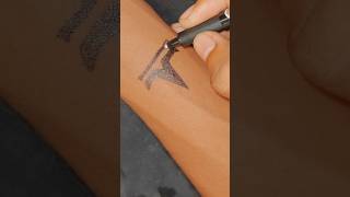 HOW TO MAKE TATTOO SIMPLE ideatattoo tattooideas art tattooartist art shorts [upl. by Cramer]