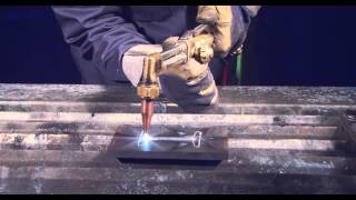 NAIT demonstrates first year welding oxyfuel cut [upl. by Nade24]