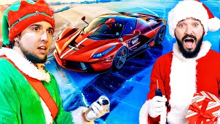 SURPRISING BEST FRIEND WITH DREAM CAR I Became Santa for 72 Hours [upl. by Kiah]