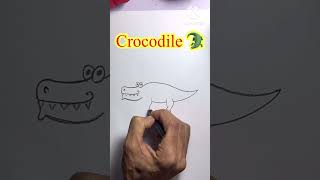 Crocodile drawing easy step by step  magarmach drawing easy drawingforkids drawstepbystep draw [upl. by Iviv983]