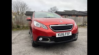 2016 16 PEUGEOT 2008 12 PURETECH ACTIVE 5DR £5495from £10826mth [upl. by Seyer]