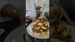 Croquembouche Tutorial Short internationalhotelschool pastrychef culinaryschool [upl. by Gannes]