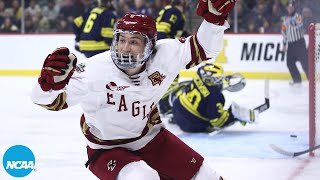 Boston College vs Michigan 2024 NCAA Frozen Four semifinal highlights [upl. by Adnawed]