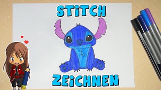 Stitch einfach malen für Kinder  ab 8 Jahren  Malen mit Evi  deutsch [upl. by Amoihc897]