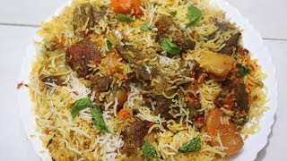 Mumbai Style Mutton Dum Biryani Recipe  Aloo Mutton Biryani Recipe [upl. by Edrei]