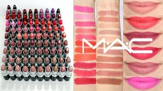 Mac Lipstick Collection 2019  Lip Swatches  Beauty with Emily Fox [upl. by Zavras]